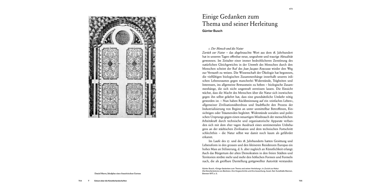 Seite aus dem Buch "Lucius Burckhardt. Anthologie Landschaft"