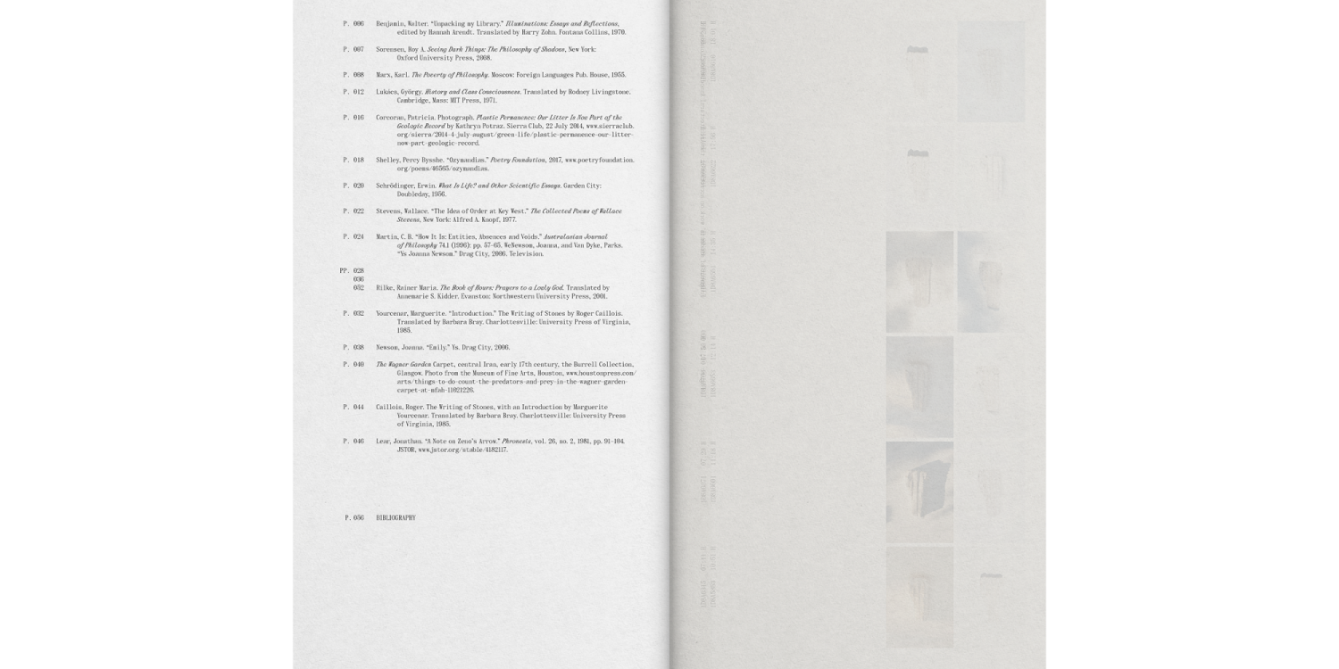 Frida Escobedo: The Book of Hours. Innenseite