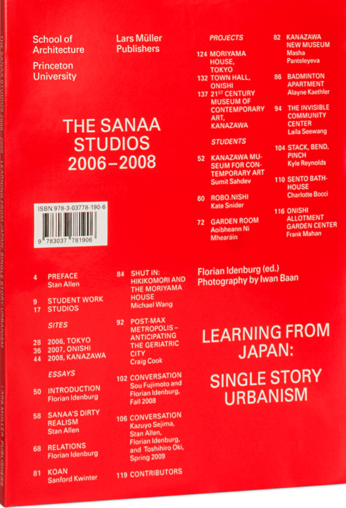The SANAAs Studios 2006-2008 Cover